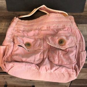 NWOT gal distressed cargo bag